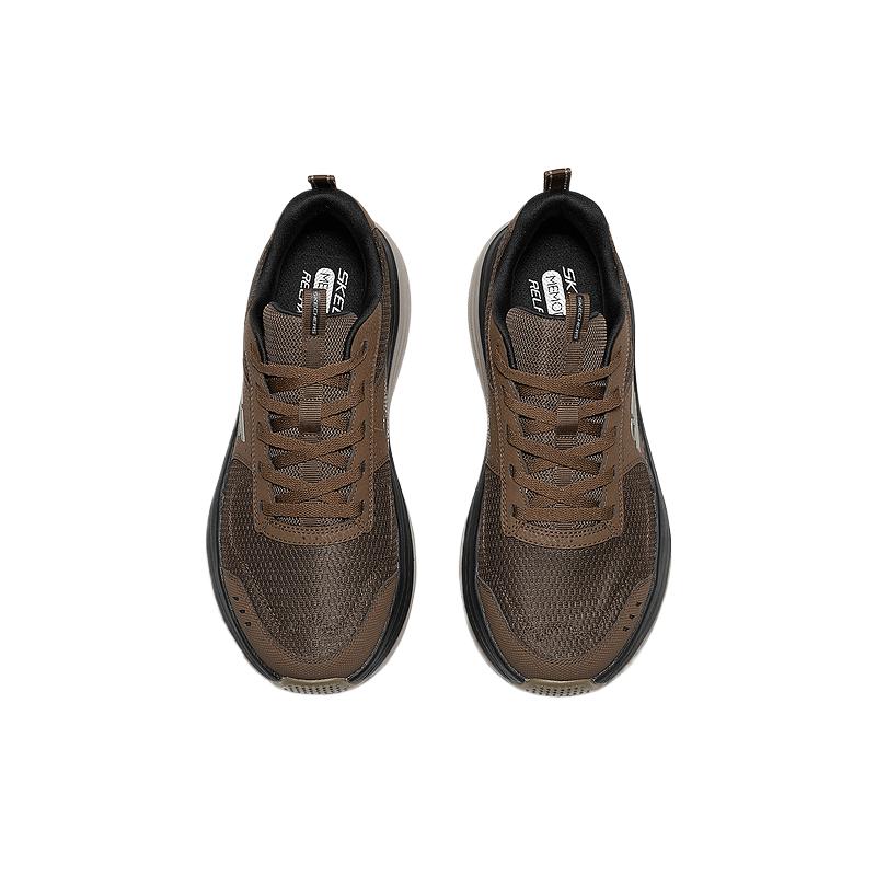 Skechers Zirrus Men Low Top Outdoor Shoes Solid Color Lace Up 237818-BRN