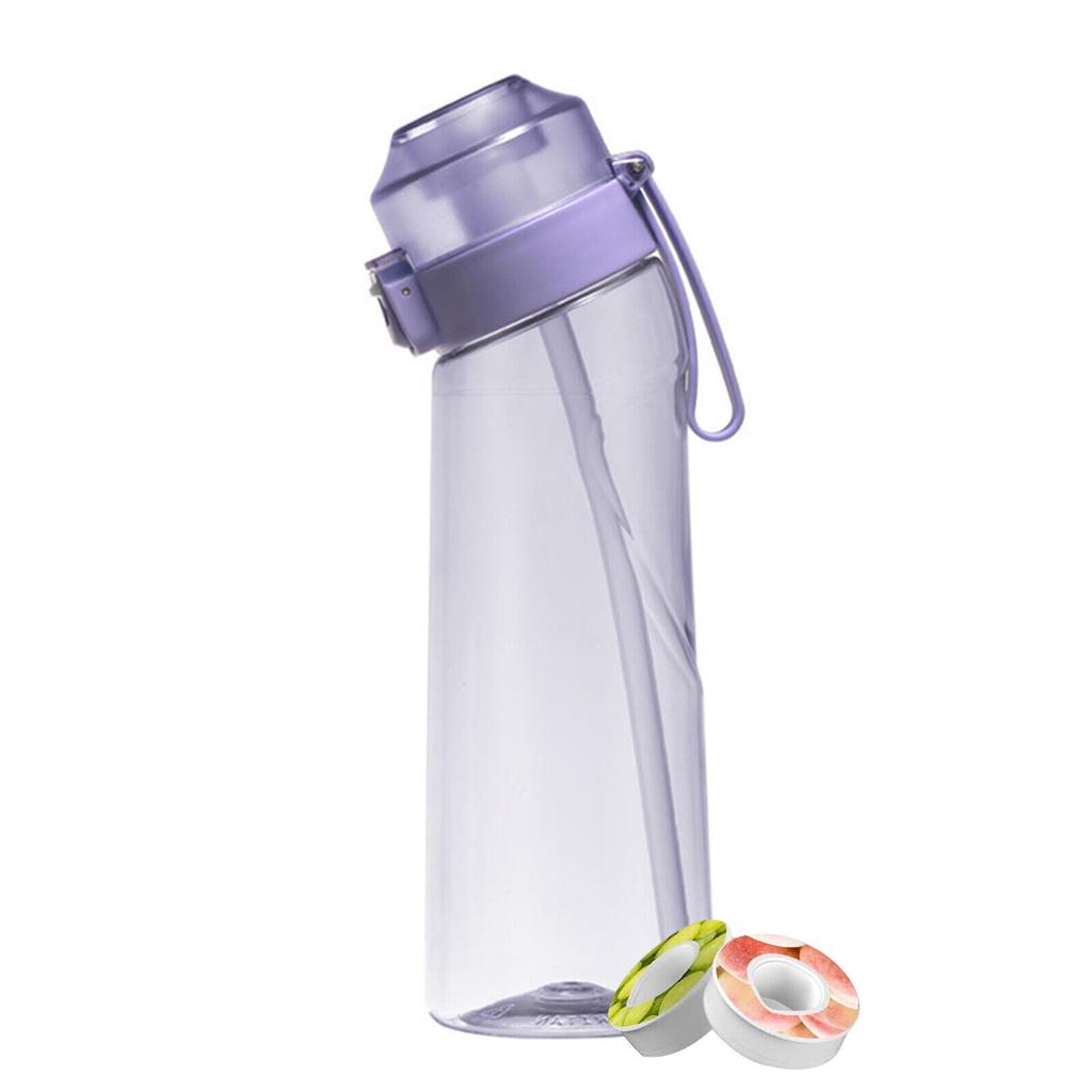 Borraccia AIR UP® Gen 2 Con Cialde Aromatizzanti - Senza Zucchero, Gusto Pesca, Grigio Antracite - Foto 3