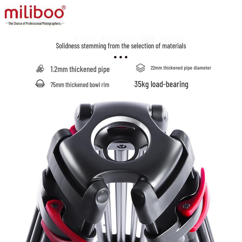 miliboo MTT609B Double-Tube Camera Tripod