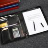 Multifunctional A4 Leather Zipper Manager Folder for Business Contracts and Office Materials