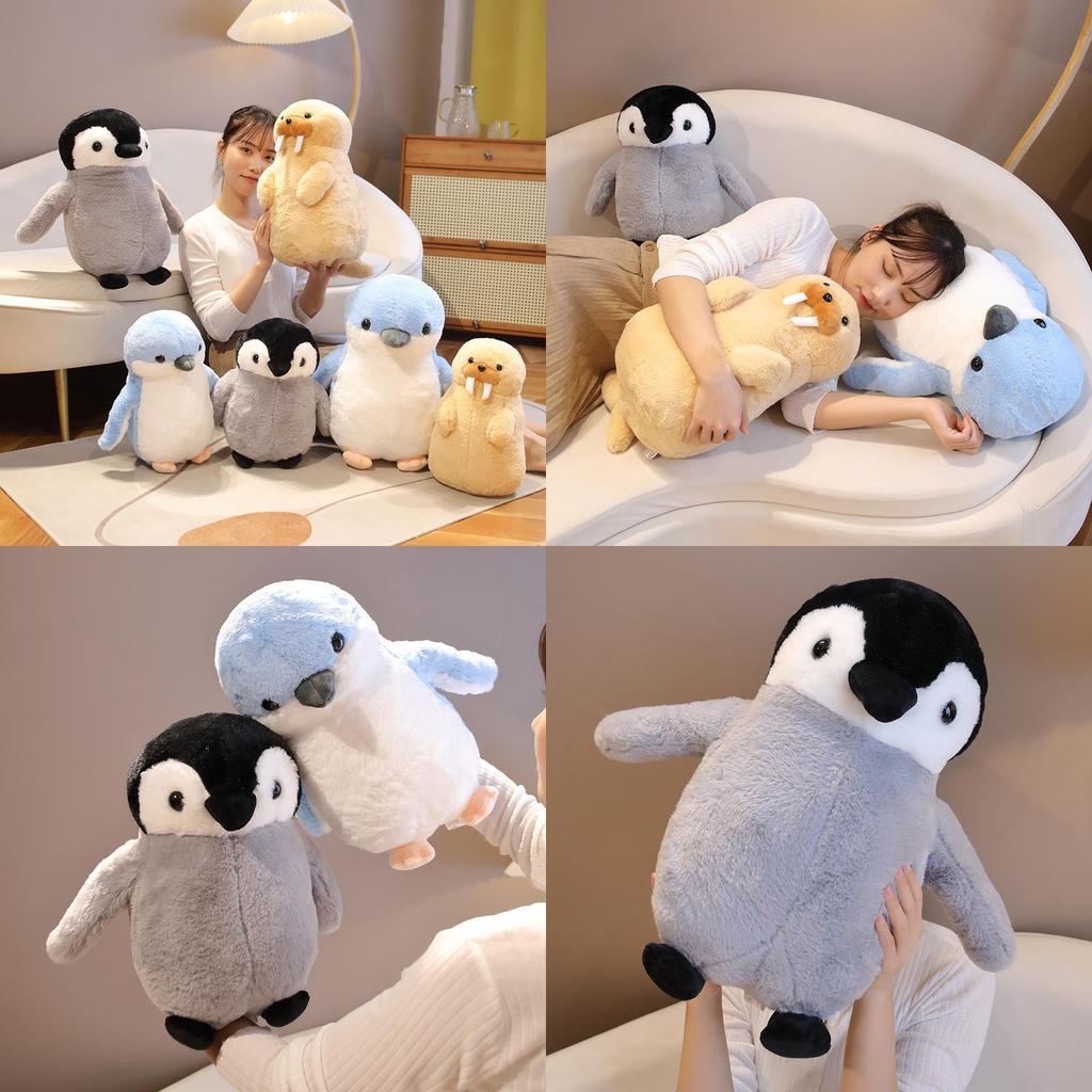 Oceanarium Series Standing Penguin Plush Toy Large Size Soft And Cuddly Great For Cross-border Sales