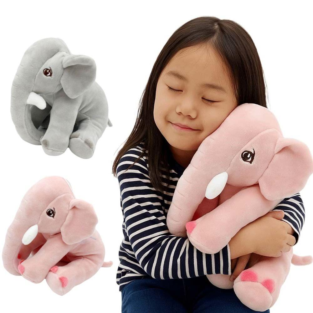 Stuffed Animals Elephant Plush Back Cushion Elephant Doll Xmas Gift Stuffed Elephant Toy  Kids Toy