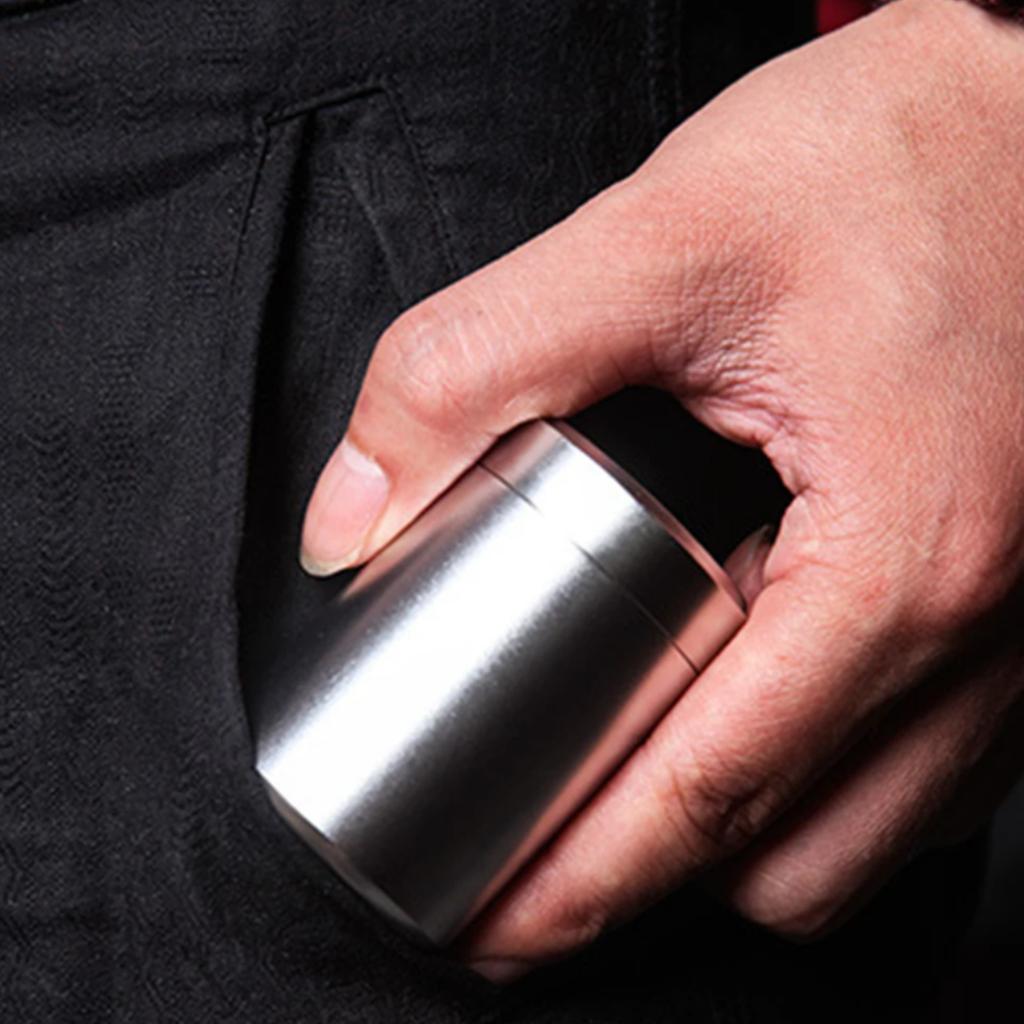 Tea Can Travel Portable Sealed Jar Metal Mini Storage Box New Moisture-proof Solid Color Nut Candy Jars Food Storage Container