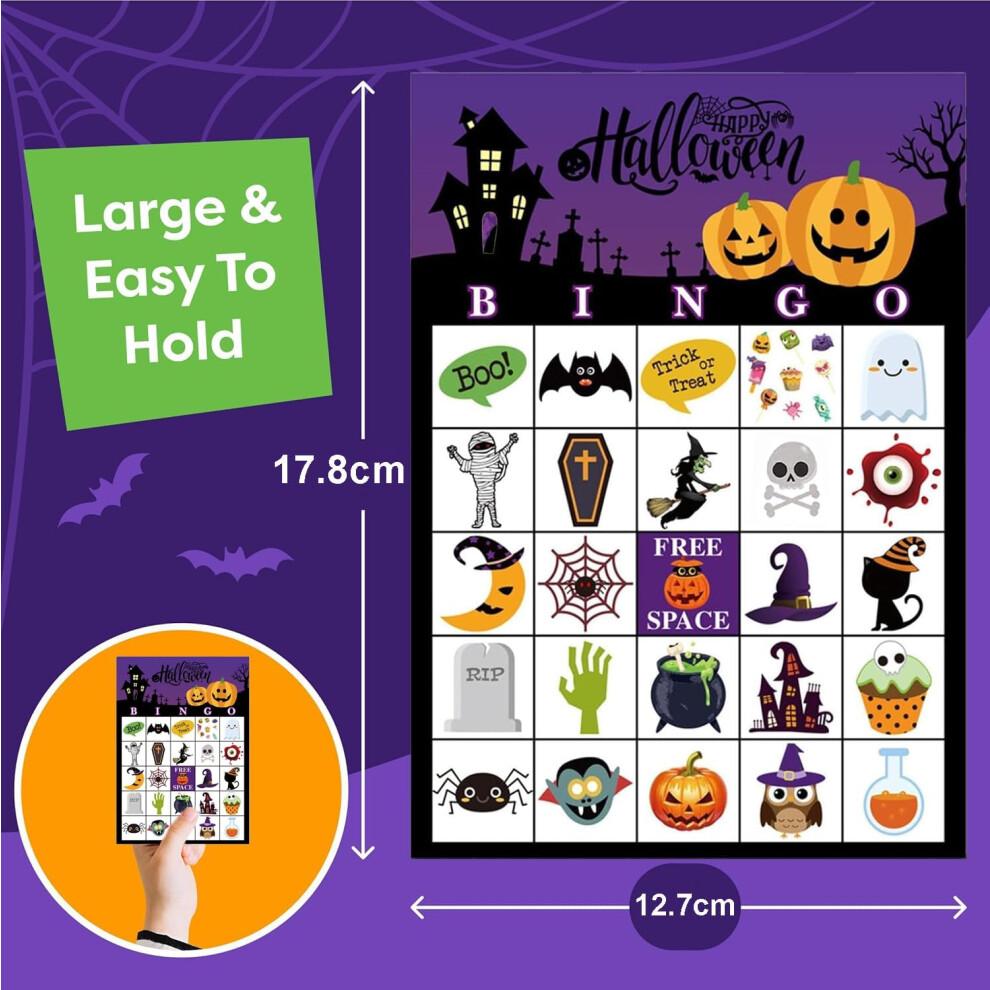 Halloween Bingo Game Gift for Kids Set of 36 Pieces Birthday Present — Halloween Bingo Game, Set of 36 Cards, Halloween Kids Game, Birthday Bingo