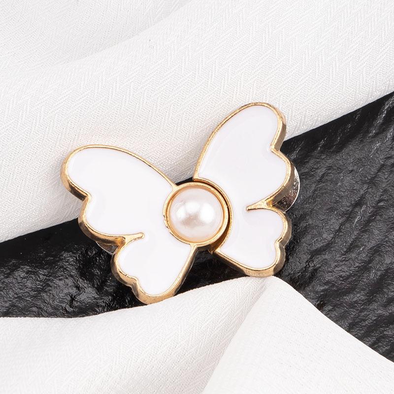 1Pc Butterfly Waist Button Jean Button Pin Reusable Clothing Fitting Tools For No Sewing Required Buttons Pants Decoration