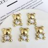 5 Mixed DIY Animal and Bear Flat Back Scrapbook Wedding Stickers Button Earrings Hair Accessories Jewelry Crafts Decorative Stic