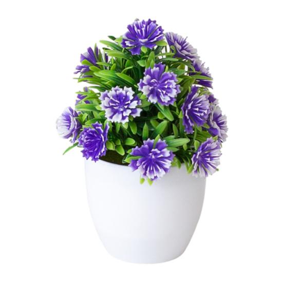 Sztuczne rośliny doniczkowe Realistyczne udekoruj upiększający elegancki balkon Miniaturowe fałszywe rośliny doniczkowe do biura