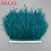 10Meters Ostrich Feathers On Ribbon On Tape 10-15Cm 4-6" Feather Trim Boa For Clothes Sewing White Fringe Dress Skirt Decor Diy