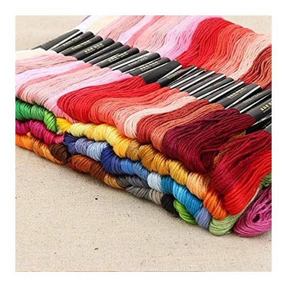 Embroidery Thread Set 150 Bundles Cross Stitch Cotton Embroidery Thread Length 8m 6 Pieces (150 Bundles)