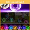 Bike Hub Wheel Lights Kit 7 Colors Usb Rechargeable Safety Waterproof Light