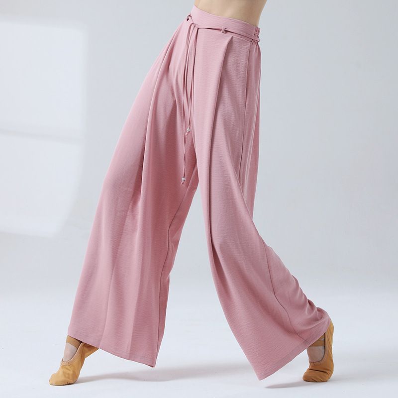 Women's Classical Loose Straight Wide-Leg Dance Pants | Daily Practice Flared Body Training Costume for Modern Dance