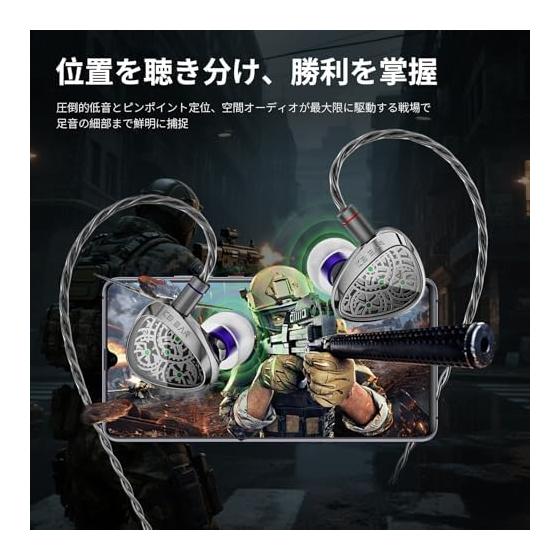 KBEAR TB-X earphones typec earphones wired type c monitor earphones 10mm dual chamber DD vapor deposited carbon fiber diaphragm earphone style type c