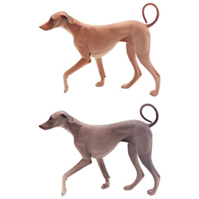 Simulation Model Collectible Puppy Sculpture Realistic Dog Figurine Azawakh Dog Statue for Shelf Hotel Party Fireplace Farmhouse