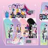 6PCS KPop Demon Hunters Mechanical Pencils Gel Pen Blind Box Cute Rumi Mira Zoey Writing Automatic Pen Set for Classroom Gifts