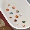 1 Set of 6 Anti Slip Bathtub Stickers - Beach Shell Conch Pattern Stickers, Bathroom Floor Waterproof Frosted Bathtub Stickers