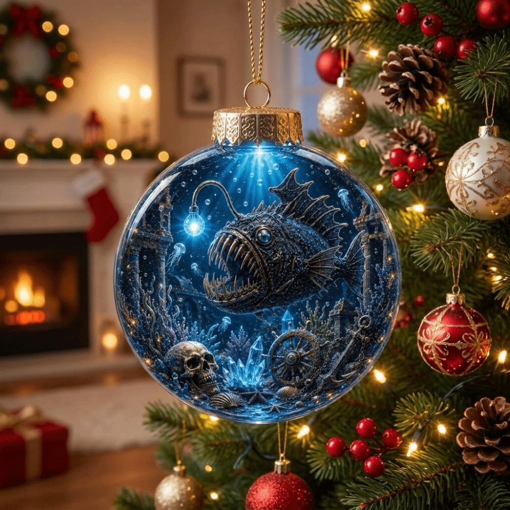Zee Dieren Lichtgevende Kristallen Bol Hanger Acryl Kerstboom Bal Hanger Binnen Buiten
