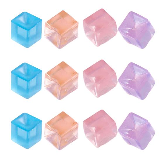 Transparent Squeeze Toy Square Ice Cube/Cat Paw Squeeze Ball Sensory Toy Small Stress
