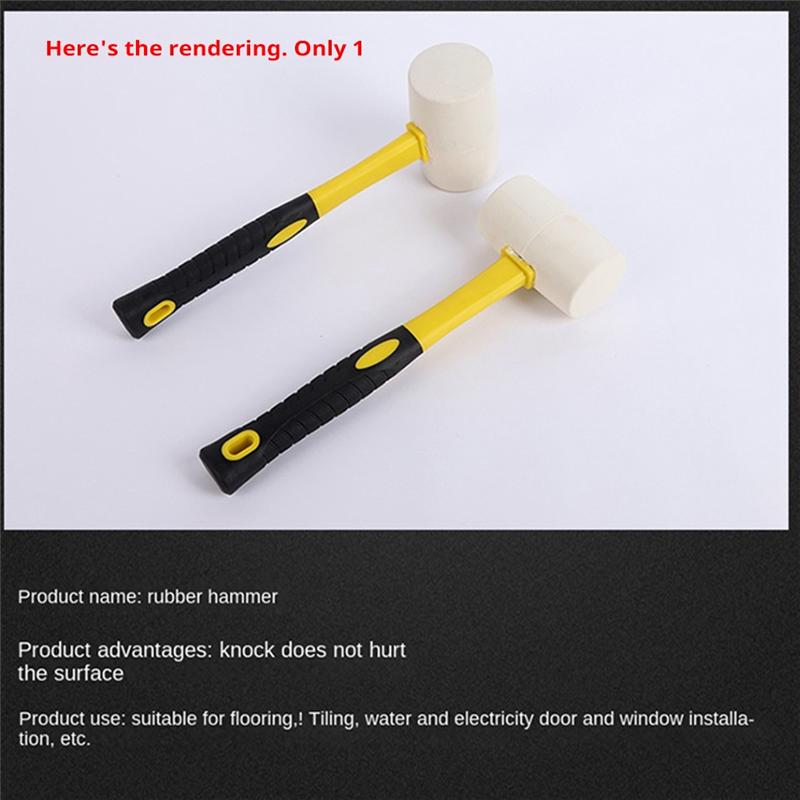 Rubber Hammer Floor Tile Home Decoration Hammer Leather Hammer Installation Hammer Multi-Function Rubber Hammer-B61B