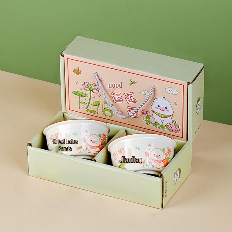 Business Gift Box: Wedding, Souvenir Chopsticks & Bowl Set for Customers & March 8th Occasions