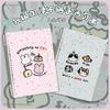 High-Value Cute A5 Animal Heart Splatter Ink Loose-Leaf Notebook for Students