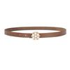 New Thin Belt Korean Version of Retro Pearl Decoration for Women's Thin Belt with Windbreaker Dress Waist Seal Waist Decoration