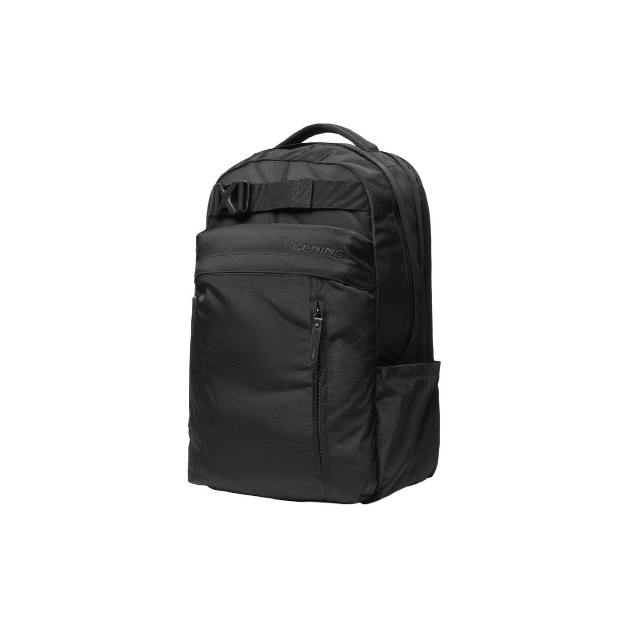 Li Ning Sports Lifestyle Series Travel Large Capacity Portable Polyester Sports Backpack Unisex Backpack Black ABSS207-3 Black