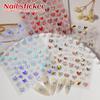 3D Graffiti Hollow-Out Nail Stickers: Hot Stamping Adhesive Manicure Series DH Model