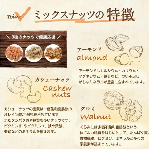 Minoya Mixed Nuts 1580g Includes 36 Packets X 2 Sets Unsalted No Plant Oil Almonds Cashews Walnuts Small Portions