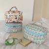 Fresh and Lovely Makeup Bag Garden Style Cotton Large Capacity Portable Storage Bag Toiletry Bag Woman
