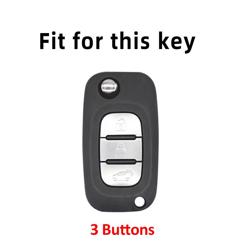 For Renault Fluence Clio Megane 2 for Mercedes For LADA Vesta Granta XRay Kalina Priora Sedan TPU Car Remote Key Case Cover Fob