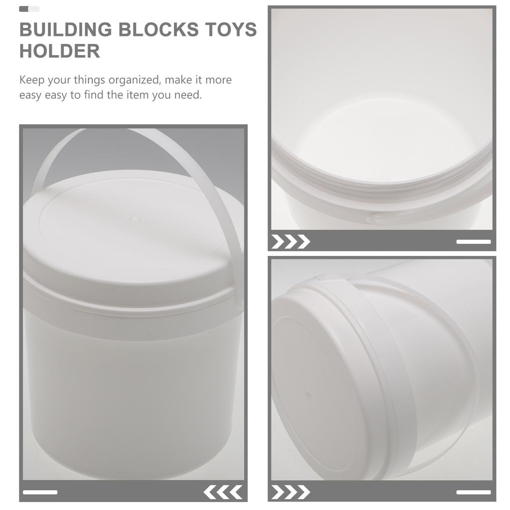3 Pcs Storage Bucket Toy Lids Buckets Snack Kids Toys Ice Cream Containers Child