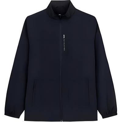 Training Series Stand Collar Zip Sports Long Sleeve Jacket Men Jacket Basic-Black 152447614-2