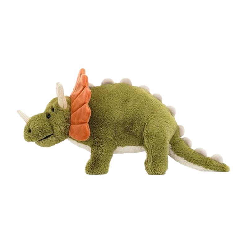 Jellycat Dinosaur Series Triceratops Companion Doll Plush Doll 23cm High