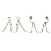 Metal Curtain Drapery Rod Bracket Accessories Wall Mounted Holder Hooks Set - for 15mm