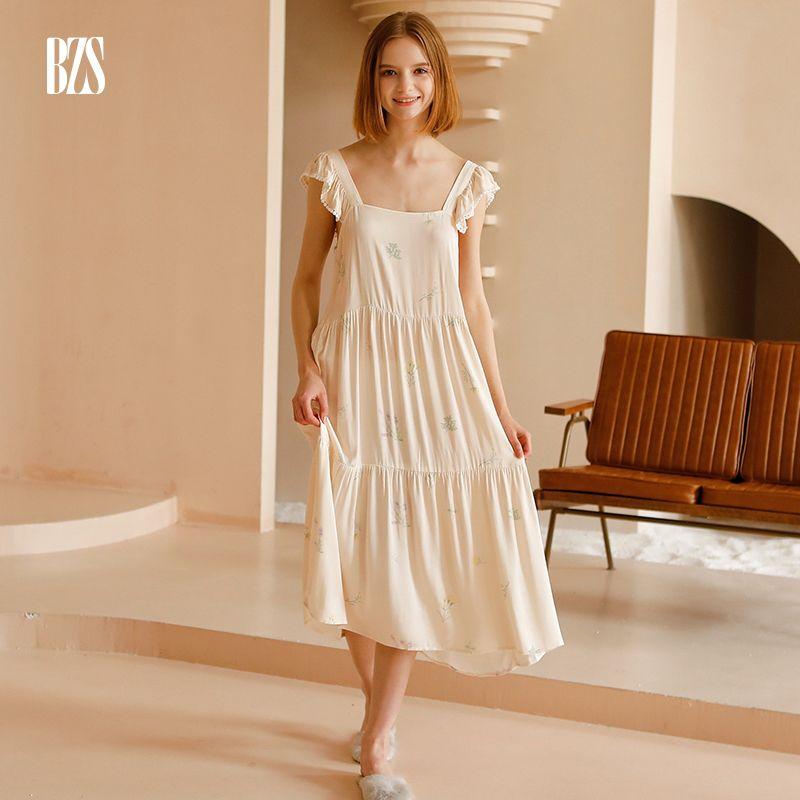 2024 Summer Tribute Satin Print Early Autumn Plaid Pajamas Fresh Spring and Autumn Home Wear Women's V Neck Soft Long-Sleeve Suit