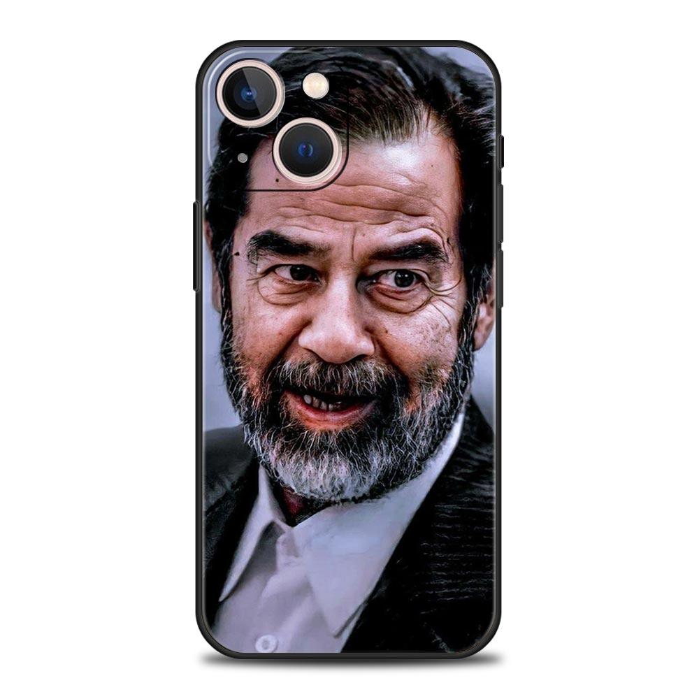 Arabic Iraq Saddam Hussein Phone Case For iPhone 17 16 15 Pro Max 11 12 13 14 7 8 Plus SE 2020 X XR XS Cover Soft Black