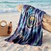 Toalla de Playa de Microfibra con Estampado del Manchester City Secado Rápido Absorbente Toalla Grande para Playa Natación Viajes
