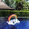 Sommerfest bøtte Rainbow Cloud Cup Holder Oppblåsbar Pool Float Øl Drikke Cooler Bord Bar Skuff Strand Svømmering