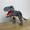 Tyrannosaurus Rex or Velocira Dinosaur Models Micro Miniature Building Up Pieces for Adult Puzzle Toy Sets Perfect Gifts Desktop Decoration