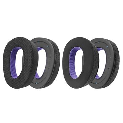 Pair Memory Foam Ear Pad Soft Leatherette Ear Covers Ear Cushions Set Easy To Install Ear Cushions for Headphone GSP300