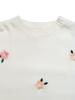 European 2026 Korean-Style Loose Round Neck Sweater with Ribbed Hem & Floral Embroidery for Women, Autumn/Winter Collection.