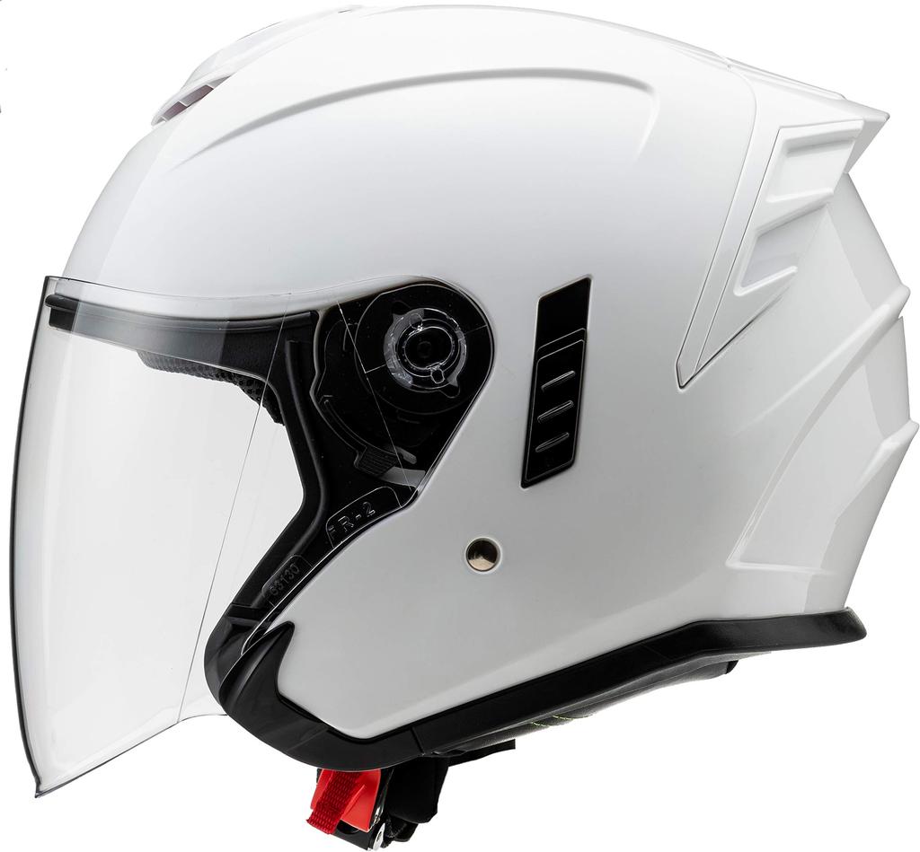 Marushin Jet Motorcycle Pearl XL MSJ2 1002116 JE-1 Helmet, White, (61-62cm),