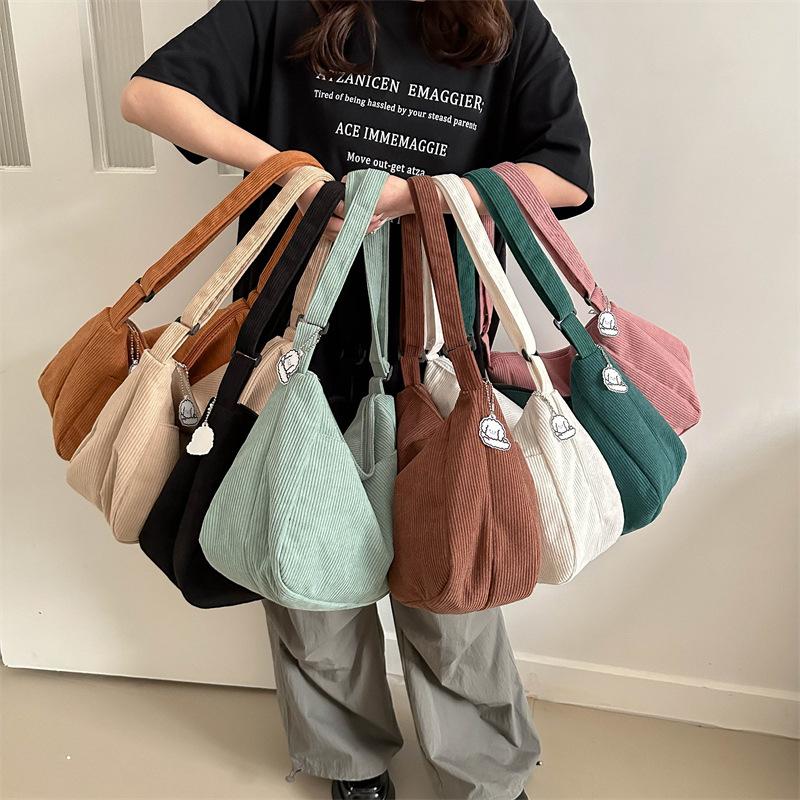 1Pc Large-capacity Lazy Style, Foreign Style, Japanese Literary and Artistic Trend, One-shoulder Crossbody Student Leisure Korean Version of Female