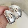 925 Sterling Silver Earrings For Women Trendy Simple Round Lace Earring Jewelry Prevent Allergy Party Christmas Accessories