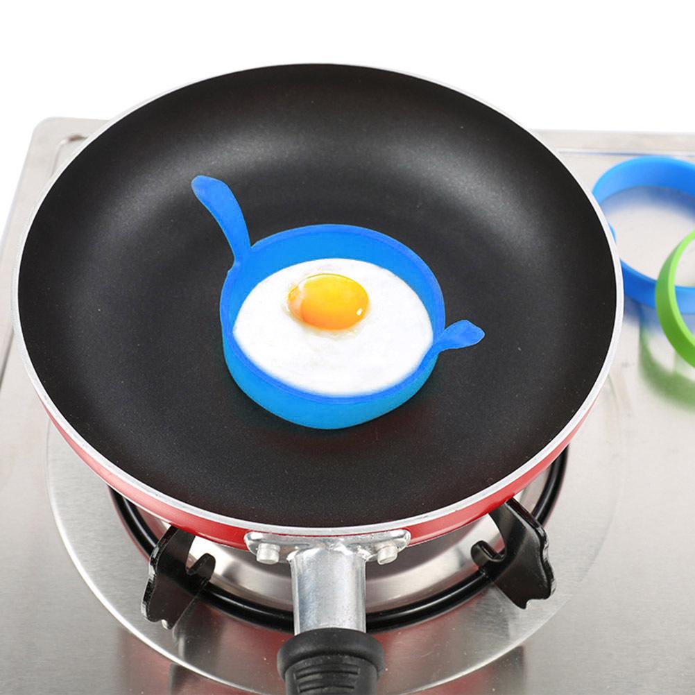 Silicone Egg Ring Mold Heat Resistant Nonstick Cooking Tool for Perfect Fried Eggs Pancakes Orange Silicone Egg Ring