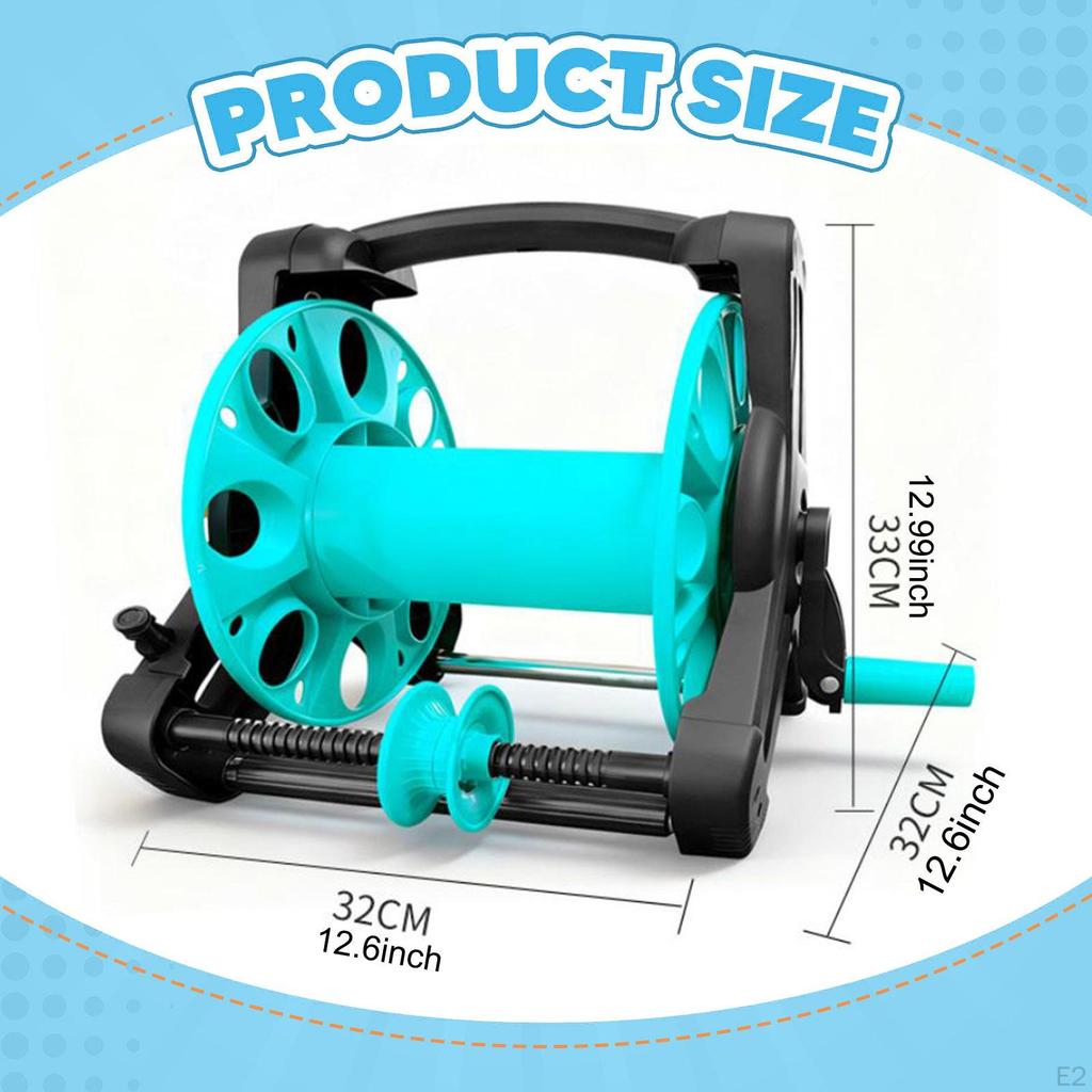 Garden Hose Reel Heavy Duty Winding Spool Portable for Car Washing Farm