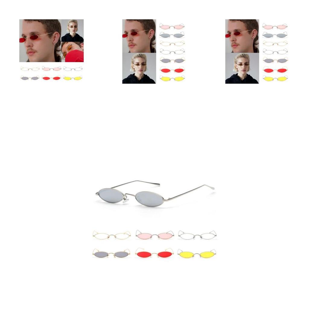 Lunettes de soleil vintage à petite monture ovale pour femmes, nuances rétro tendance au design intemporel