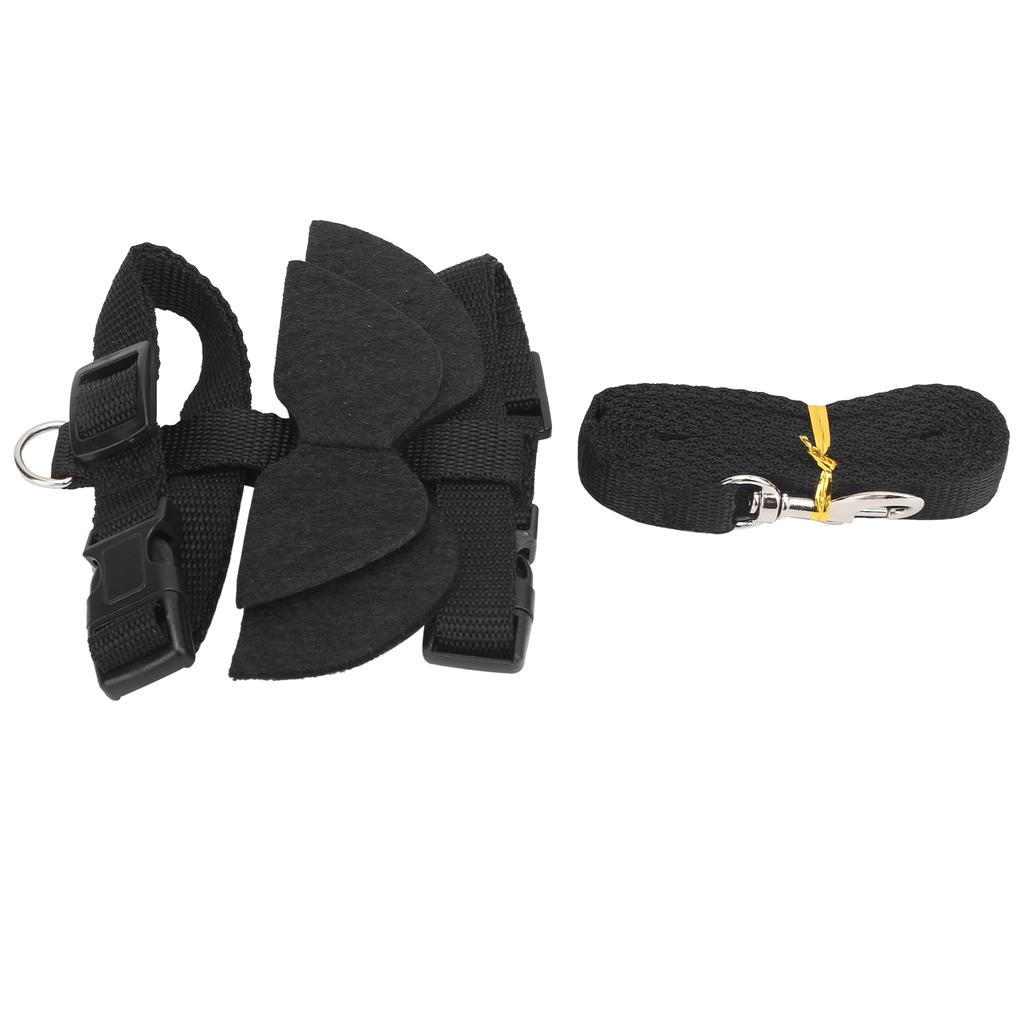 Pet Rabbits Safety Harness Walking Harness and Leash Set with Wing for Small Animal