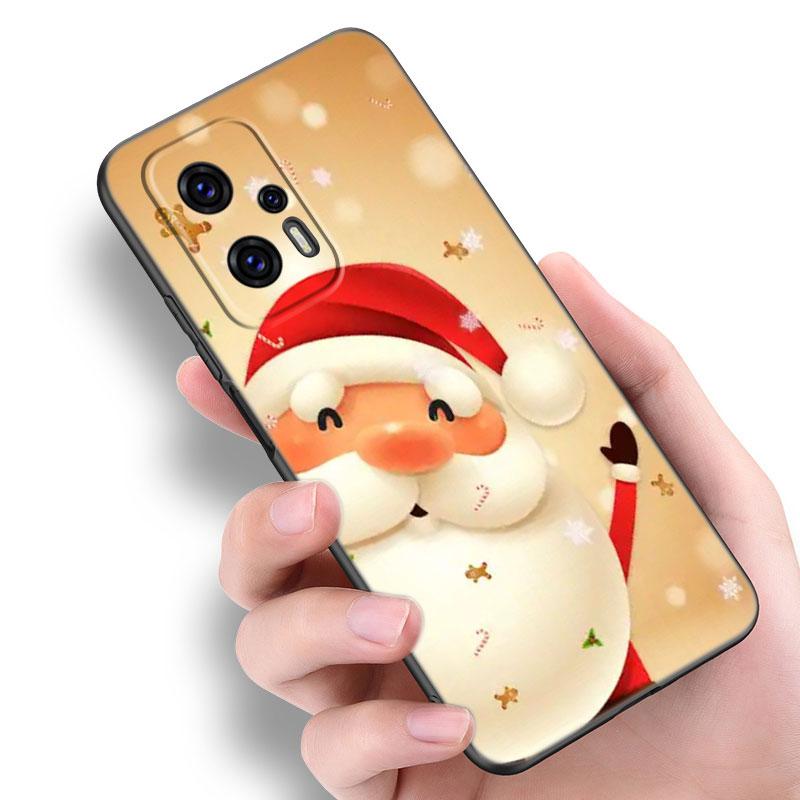Merry Christmas Snowman Phone Case For Xiaomi POCO F2 F3 M2 M3 M4 X3 X4 Pro NFC F4 GT 5G F1 X2 C3 C31 C40 M5S TPU Black Cover