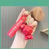 Cute Cartoon Bear Silicone Keychain Creative Bag Pendant Wholesale Key Buckle